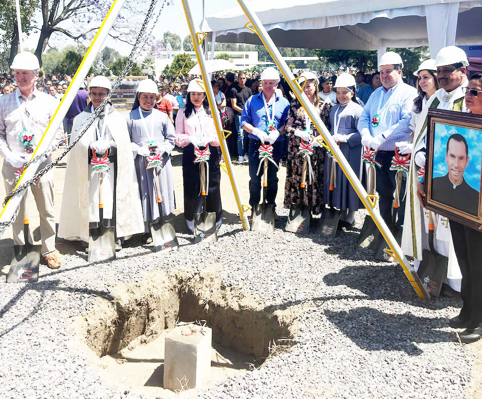 Ribbon cutting group